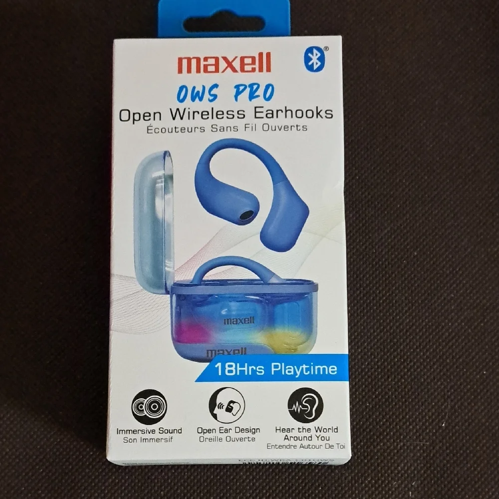 Maxell Blue Open Wireless Earhooks